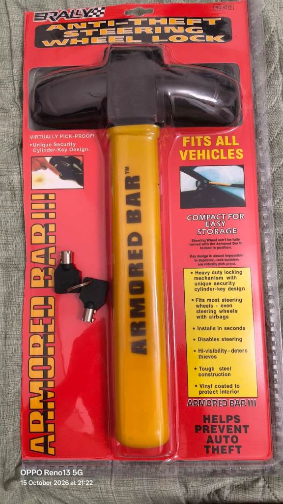 Anti-theft Steering wheel lock 