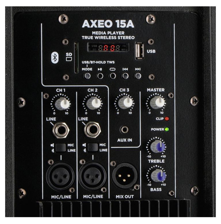 New 15” Active PA Speaker with Bluetooth