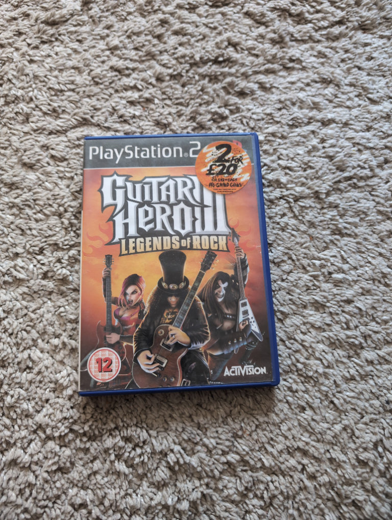 Guitar hero 3 legends of rock playstation 2 game