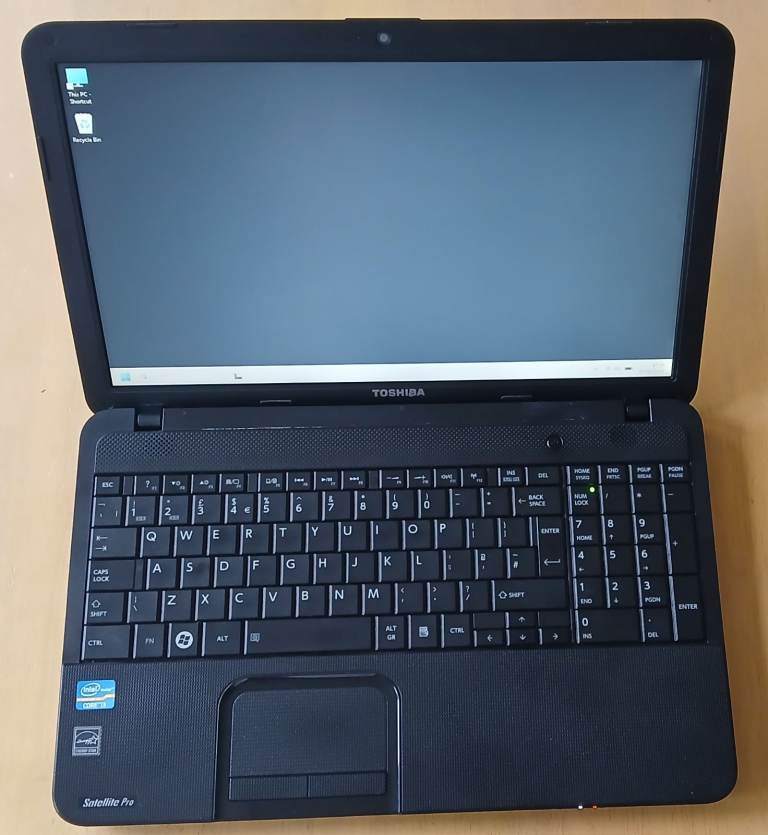 Toshiba Satellite Pro C850-15Q laptop recent upgrades choice of o/s