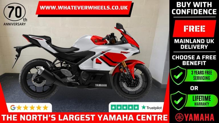 3YRS Free Servicing or Lifetime Warranty Yamaha YZF-R3 70TH ANNIVERSARY EDITION