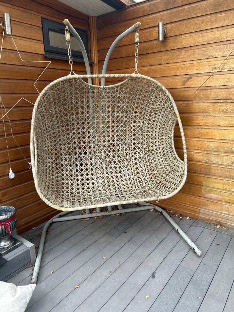 Garden double hanging chair