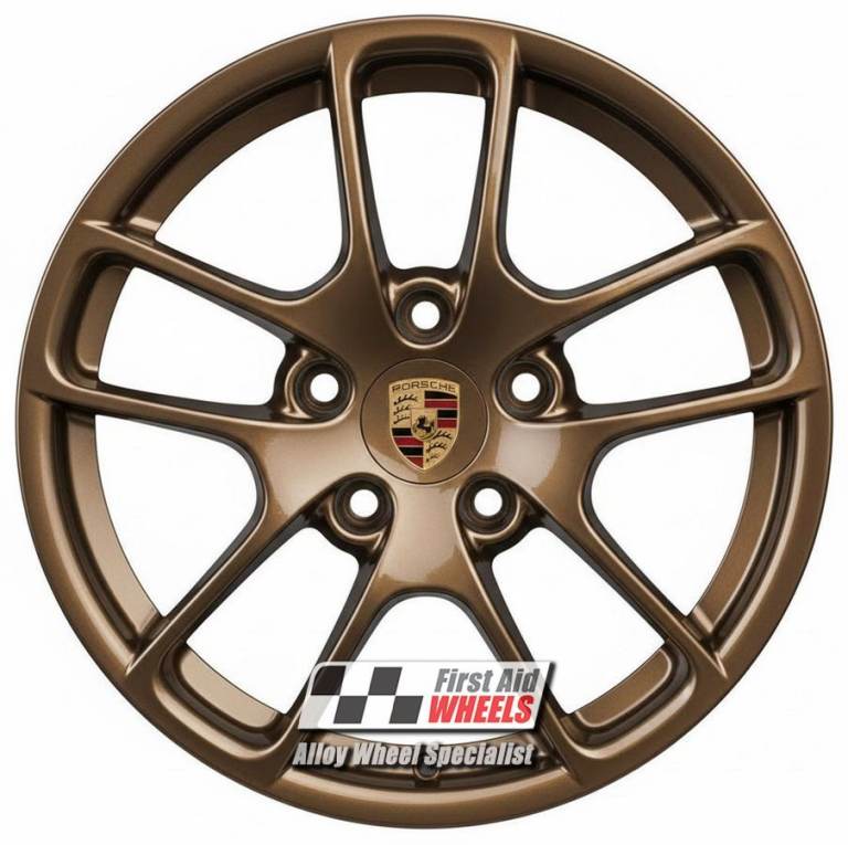 R667BR Swap PORSCHE BOXSTER CAYMAN 981 4X 18'' GENUINE IMOLA BRONZE ALLOY WHEELS