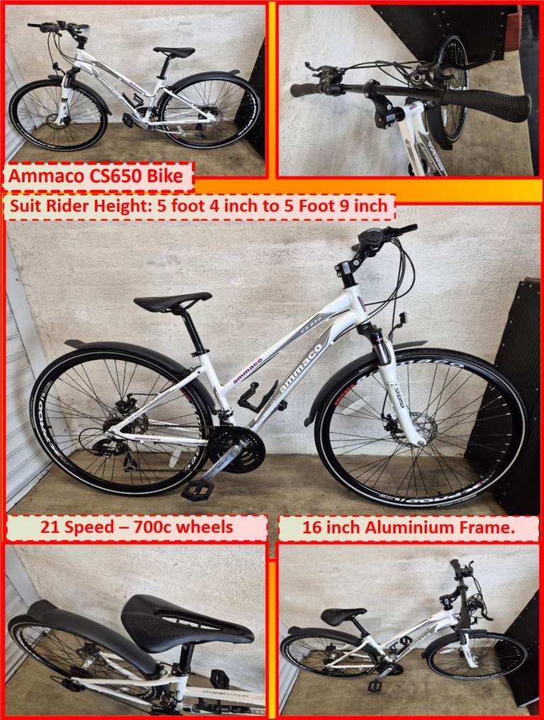 Ammaco CS650 Bike - 21 Speed – 700c wheels.