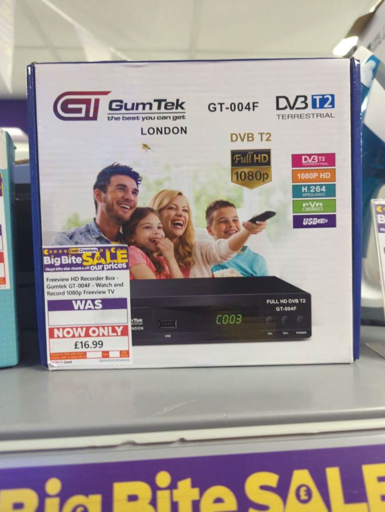 Freeview Hd Recorder Box-Gumtek Gt-004flF-watch and record 1080p Freeview TV