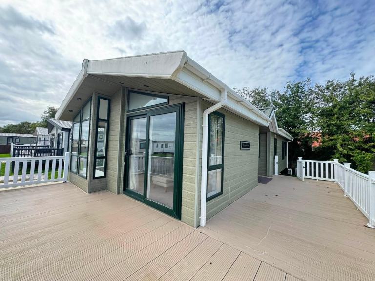 Sited Lodge For Sale North Wales Coast - 3 Bedrooms Decking Included