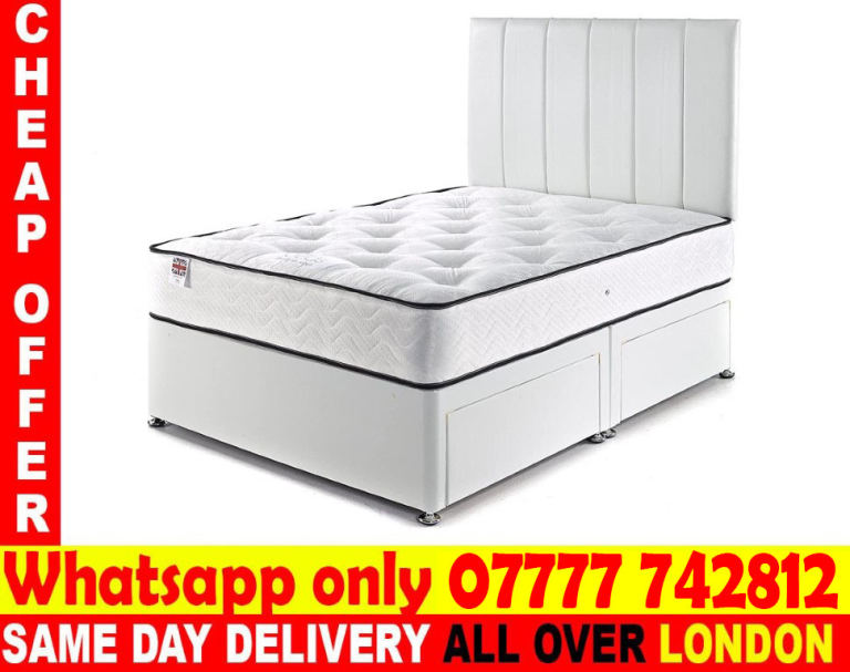 ---SINGLE - DOUBLE SMALL DOUBLE BED / MATTRESS (uyffdh