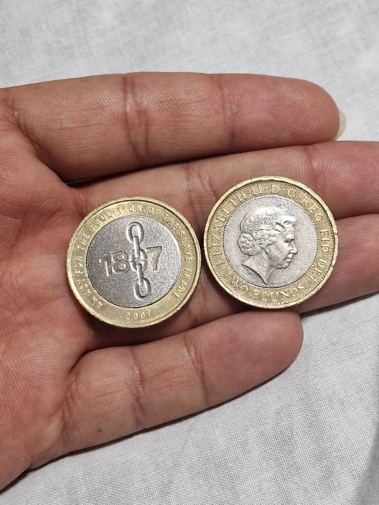 Rare 1807 Abolition of Slavery £2 Coins – Good Condition