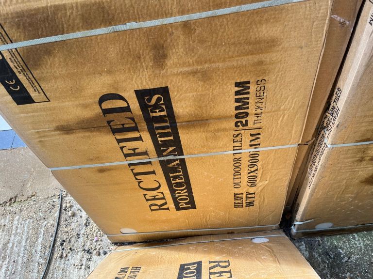 Porcelain patio slabs