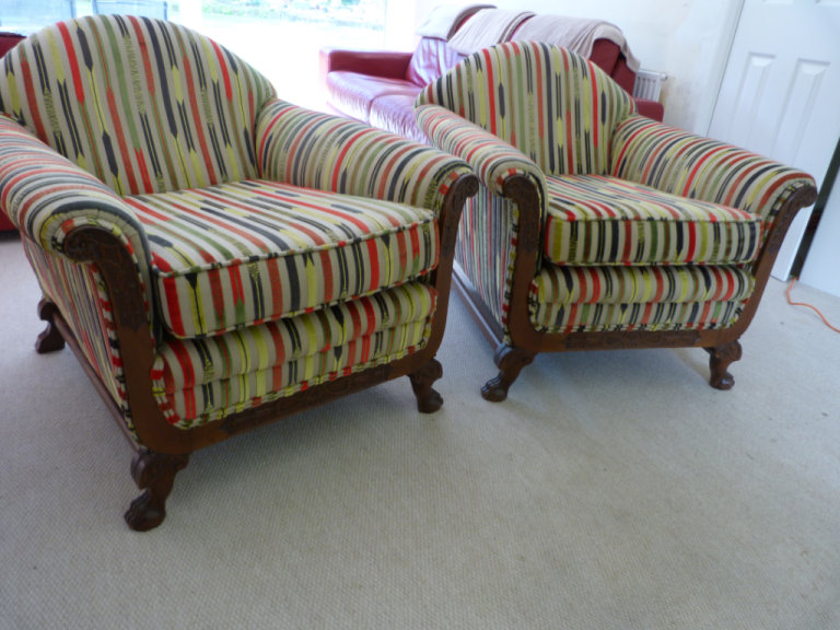 image for Antique pair of arm chairs