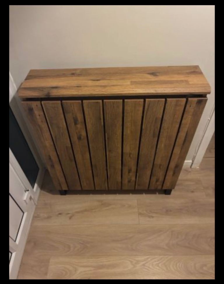 Dark Bronx Oak Effect Radiator Cover - Small Size