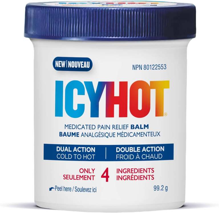 Icyhot Medicated Pain Relief Balm, Dual Action Cold to Hot, 99.2 g