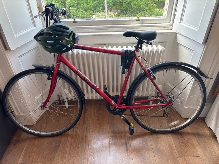 Red City Bike with Helmet – Good Condition