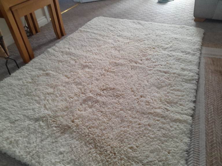 Rug (cream shaggy)