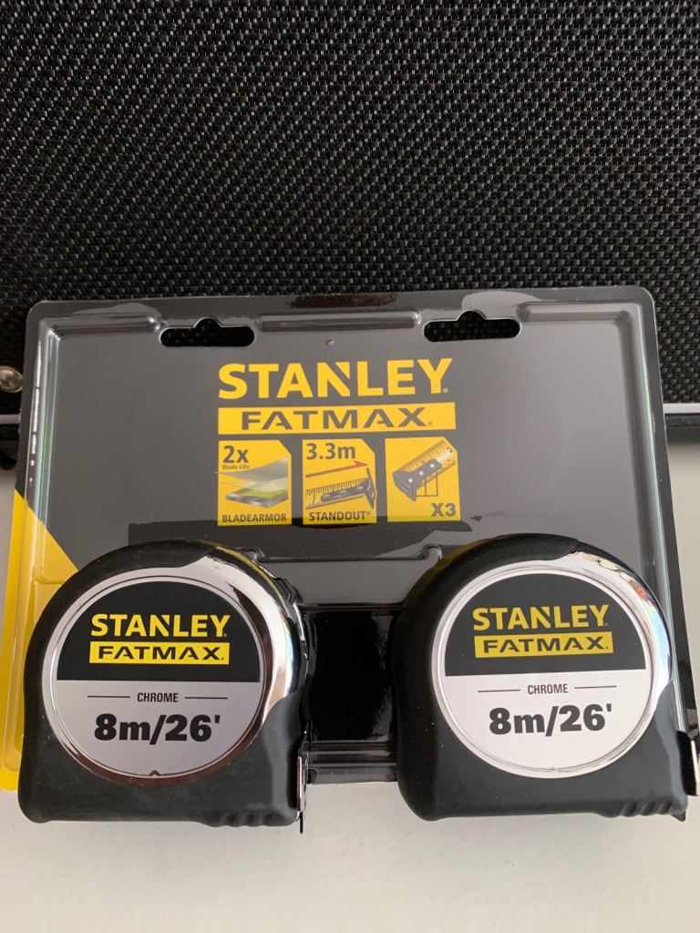 Stanley FatMax 8m twin pack 