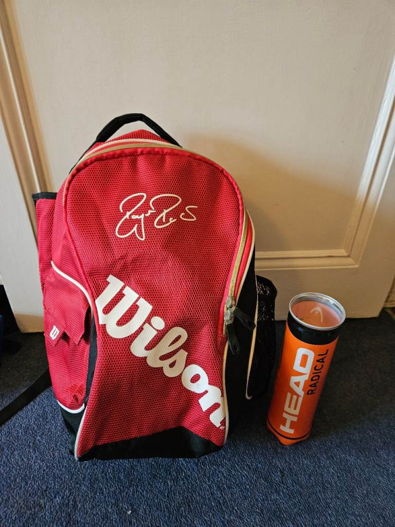 [Reserved] Wilson Tennis Racket Backpack - Red, Good Condition | in ...