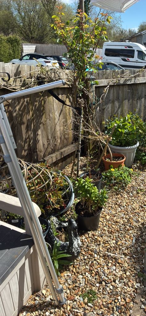 Easy erect lightweight awning poles