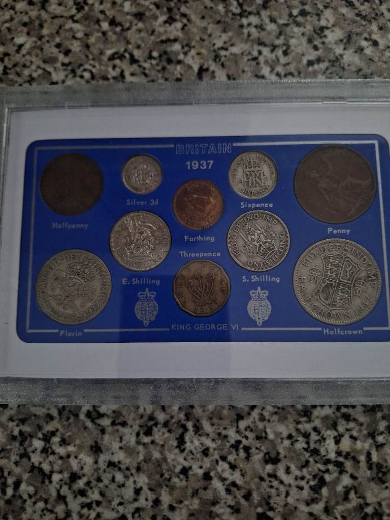 1937 uk 10 coin set collection kingslynn only. offers considered
