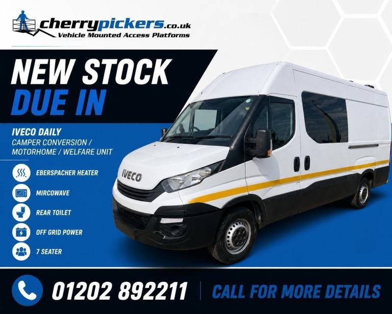 2019 Iveco Daily Camper Conversion Day Van Motorhome Welfare Unit Not Towable
