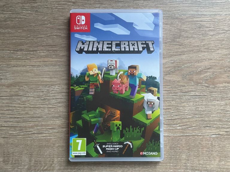 Minecraft with super Mario mash up switch cartridge 