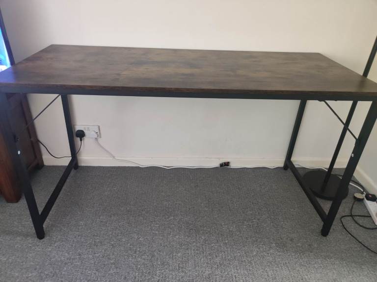 Modern Wooden Metal Frame Office Computer Desk