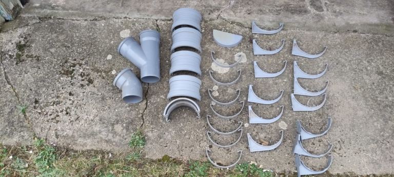 150mm Gutter Brackets and 110mm Pipe Fittings