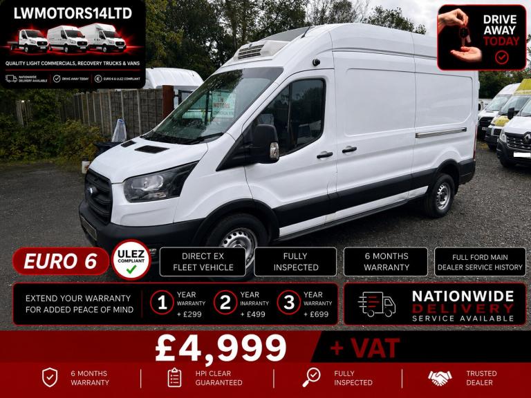 FORD TRANSIT 2.0 ECOBLUE LEADER L3H3 LWB THERMO KING FRIDGE FREEZER 2022 22 REG