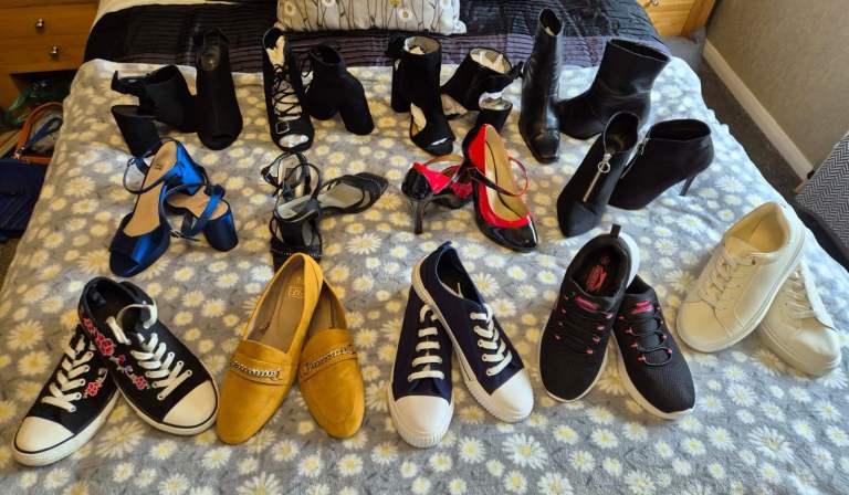 Job Lot of Women's size 6 Shoes and Boots - Various Styles, Good Condition