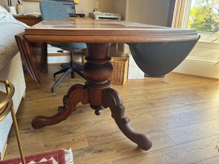 Antique solid wood dining table 