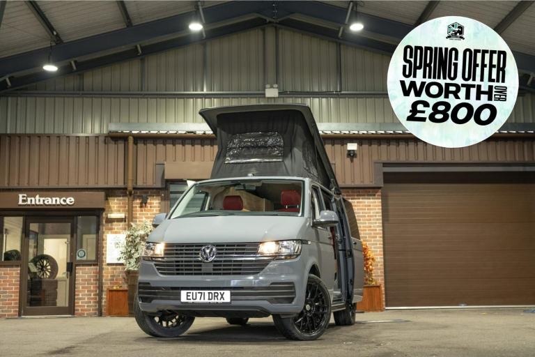 2021 VOLKSWAGEN TRANSPORTER PURE GREY CAMPERVAN