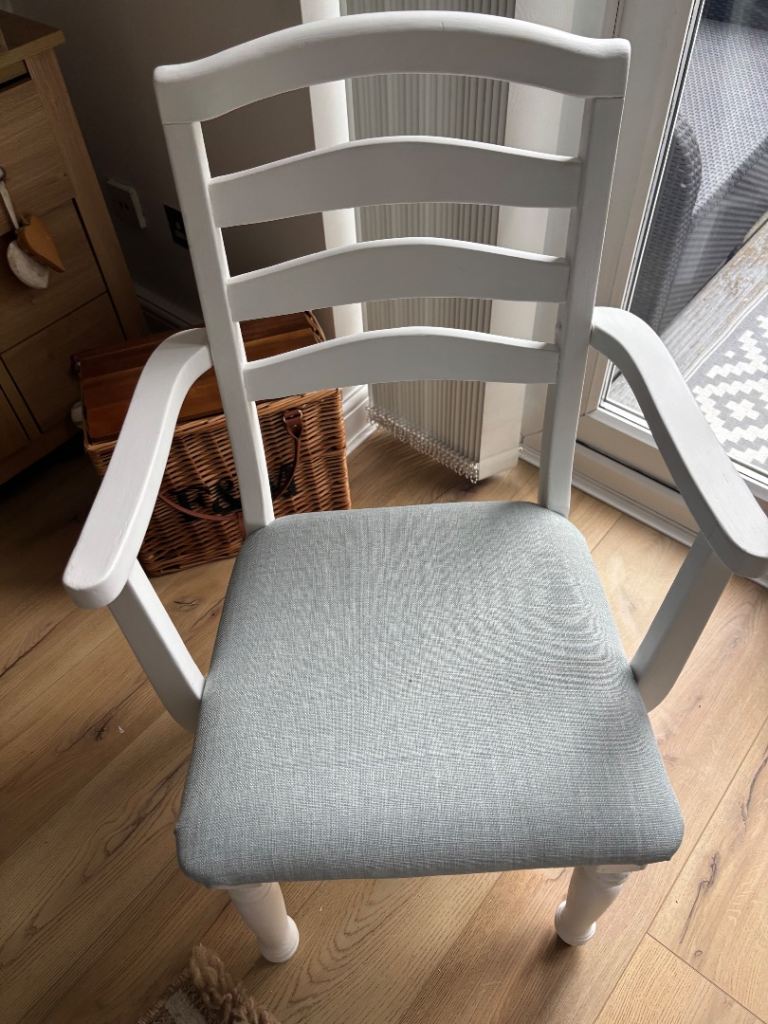 White wooden chair