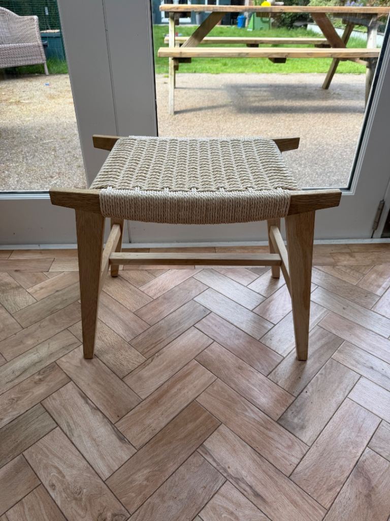 La Redoute oak kioto braided stool