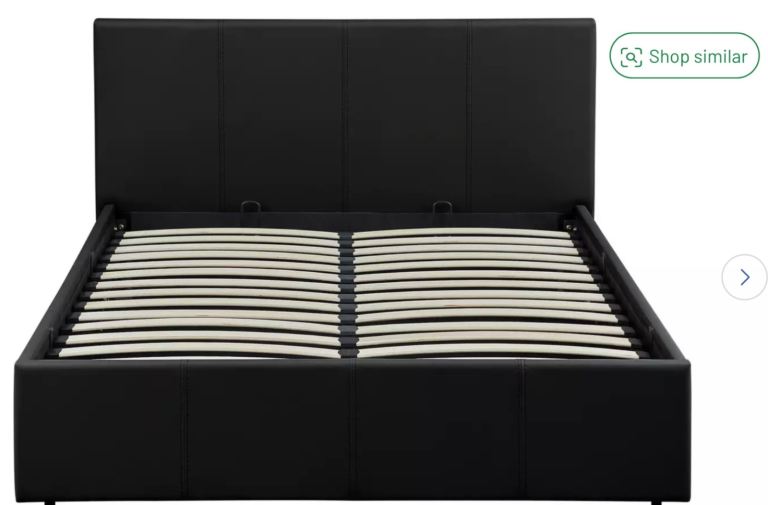 Small double divan bed base and mattress 