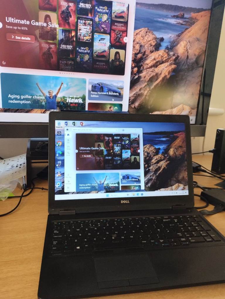 Windows 11, Full Microsoft Office, DELL 15.6"  laptop. 8GB RAM, i5, 128GB SSD, HDMI, Wireless Mouse 