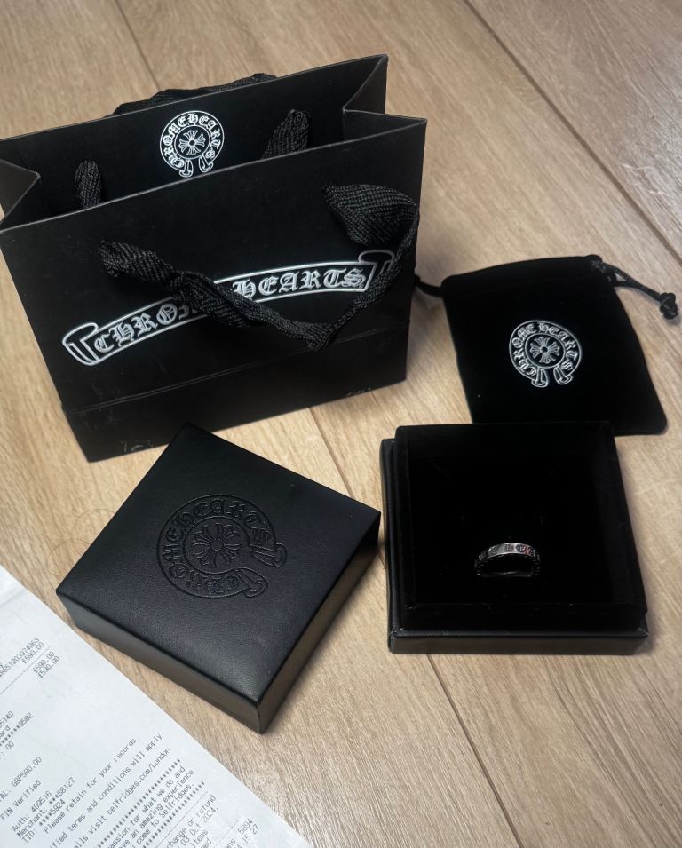 Chrome Heart Style Ring Unisex Brand New Size Size 9