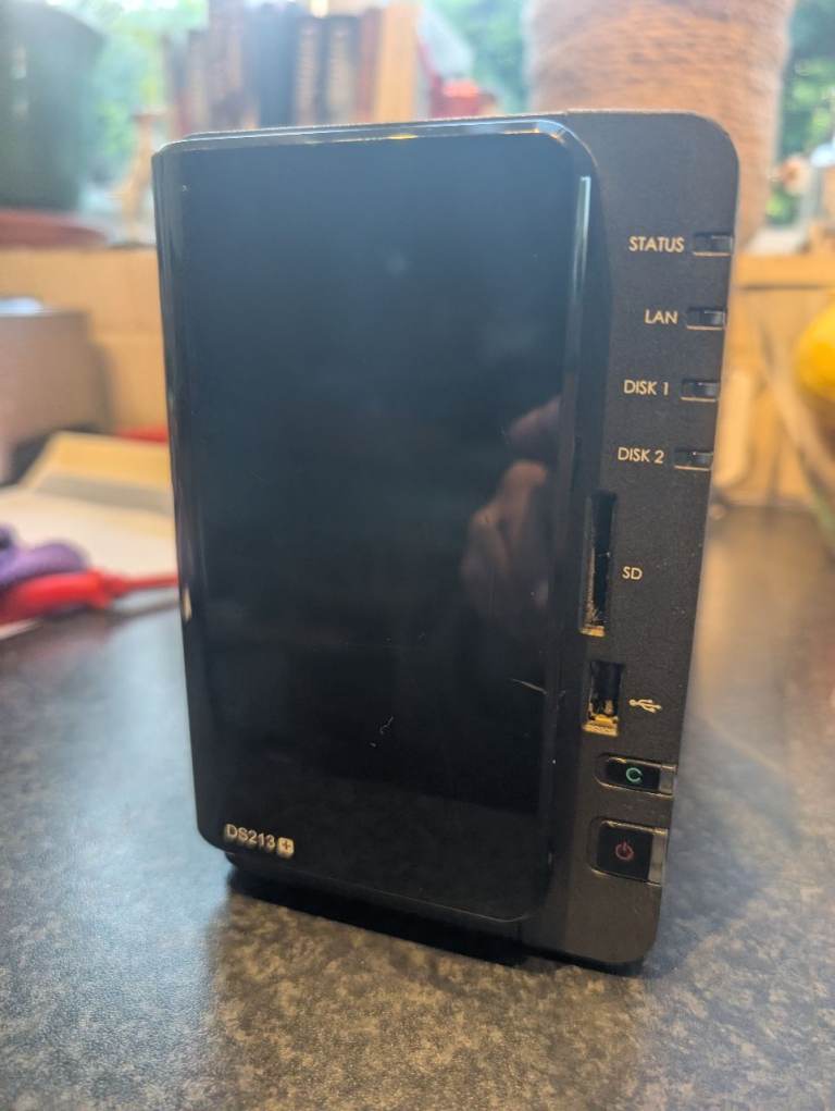 Synology DiskStation 2 bay NAS (2 x 2Tb Mirrored Disks)