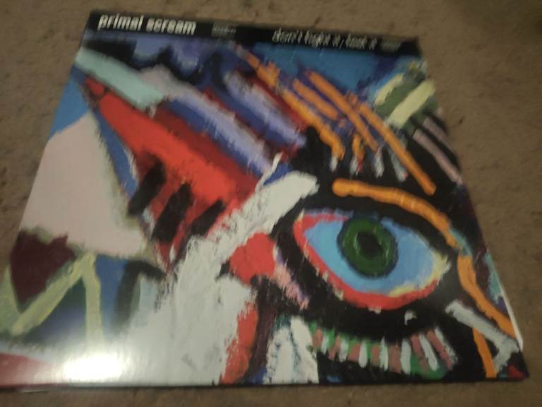 Primal scream don't fight it feel it black vinyl 12 inch mint 