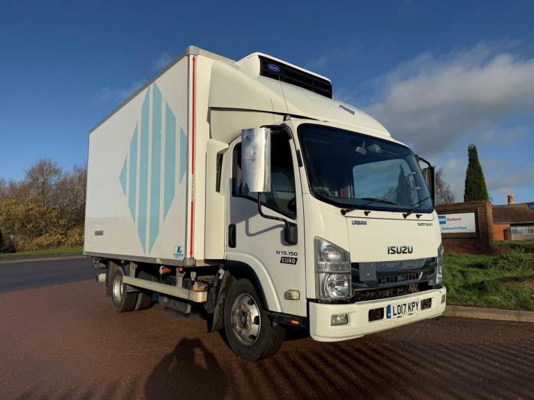 ISUZU FORWARD N75 150 2017 (17) EURO 6, 7.5 TON MEAT RAIL FRIDGE, CARRIER XARIOS