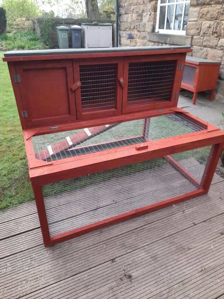 Rabbit hutch and run combo 