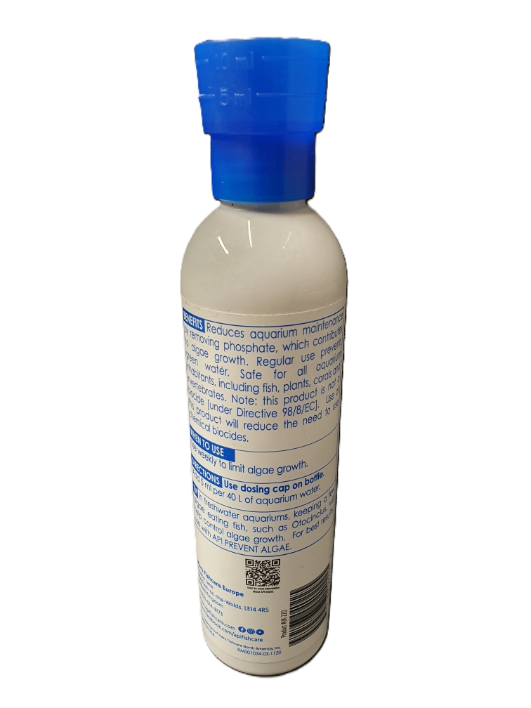 API Prevent Algae Aquarium Fish Tank Anti Algae Treatment - 237ml