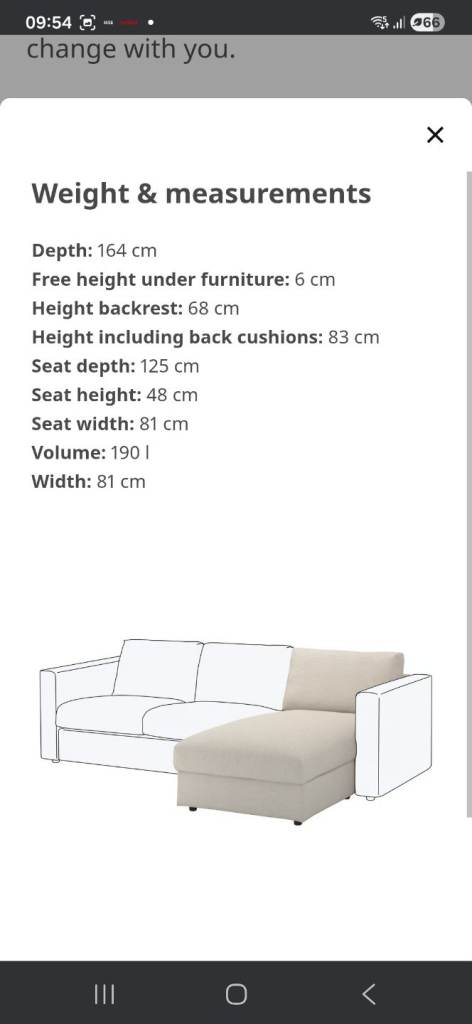 Ikea vimle chaise lounge