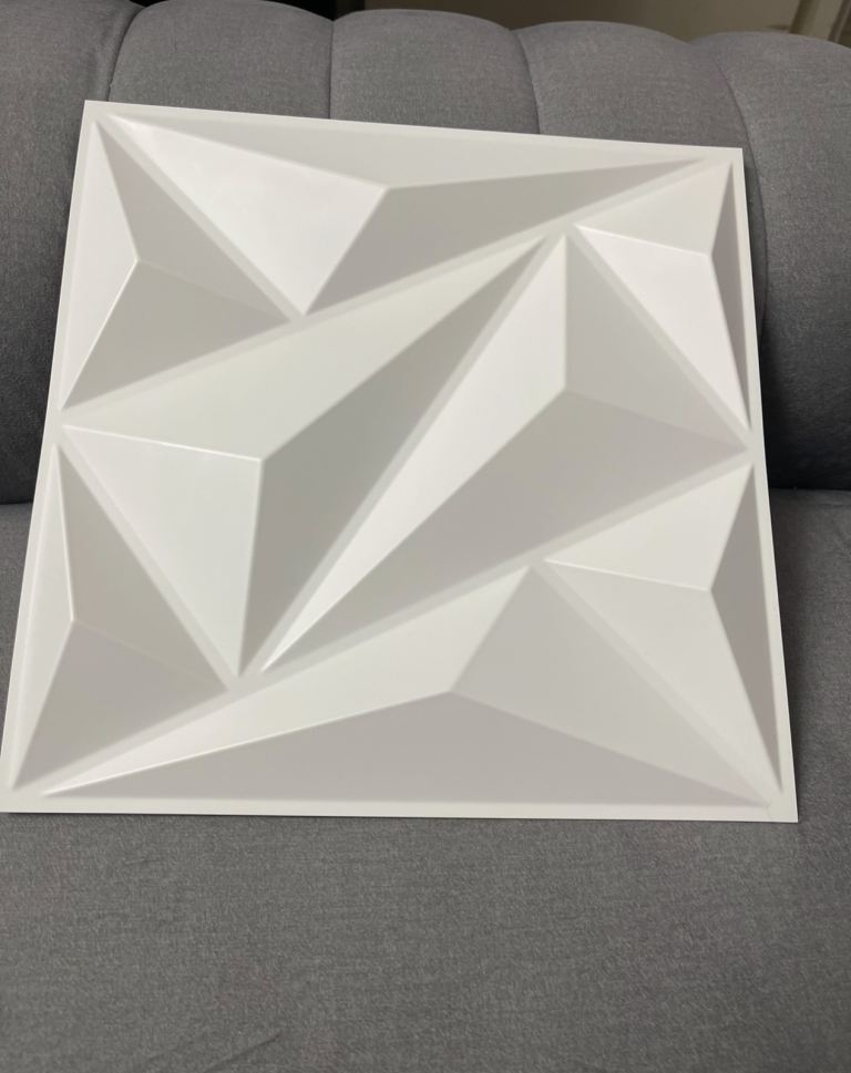 3D tiles wall panels black and white colour 