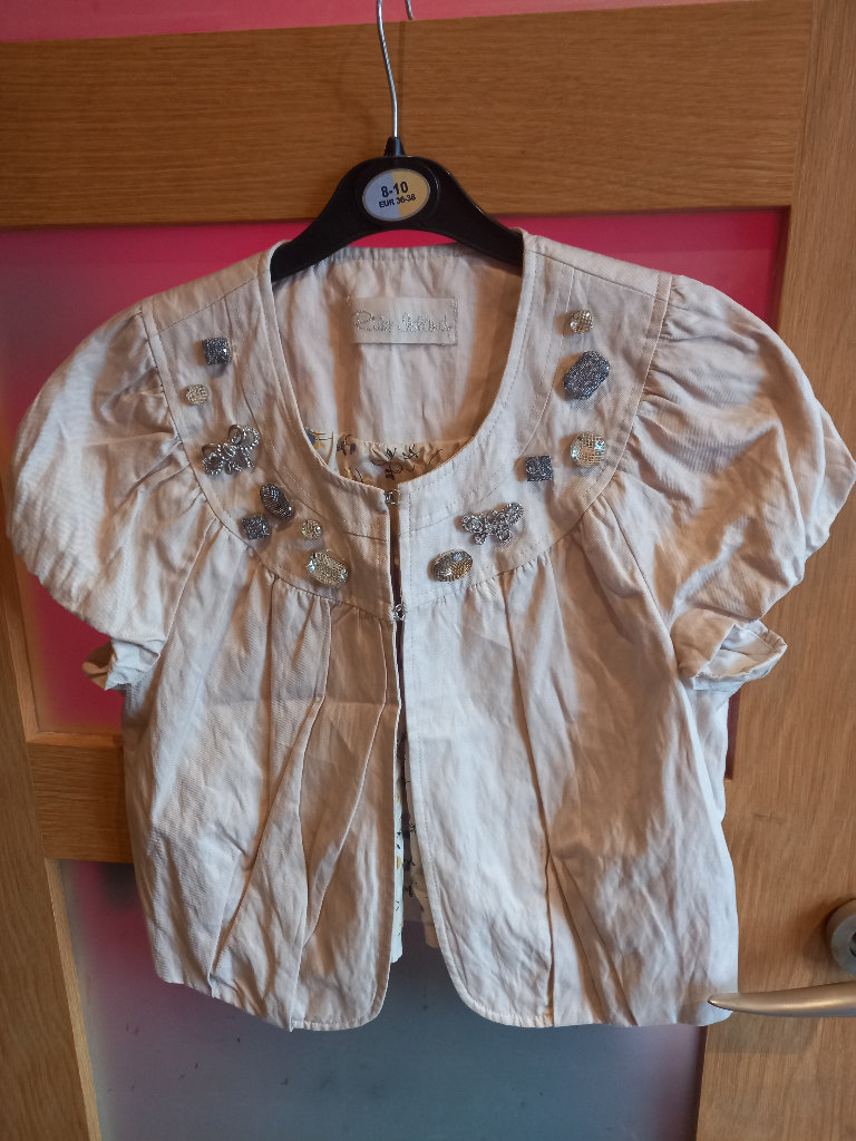 Short sleeve crop jacket