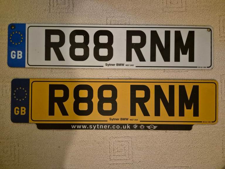 Sale of number plate - R88 RNM - Sale of number plate