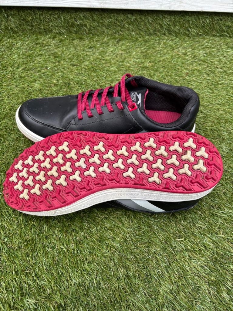 Slazenger Golf Shoes – Black & Red – UK Size 8  📦 UK delivery available – PayPal accepted
