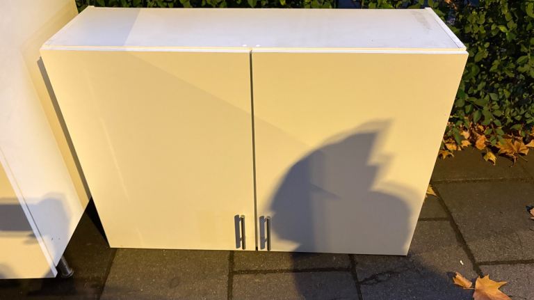 Stainless Steel Double Sink with White Kitchen Base Unit | in Victoria ...