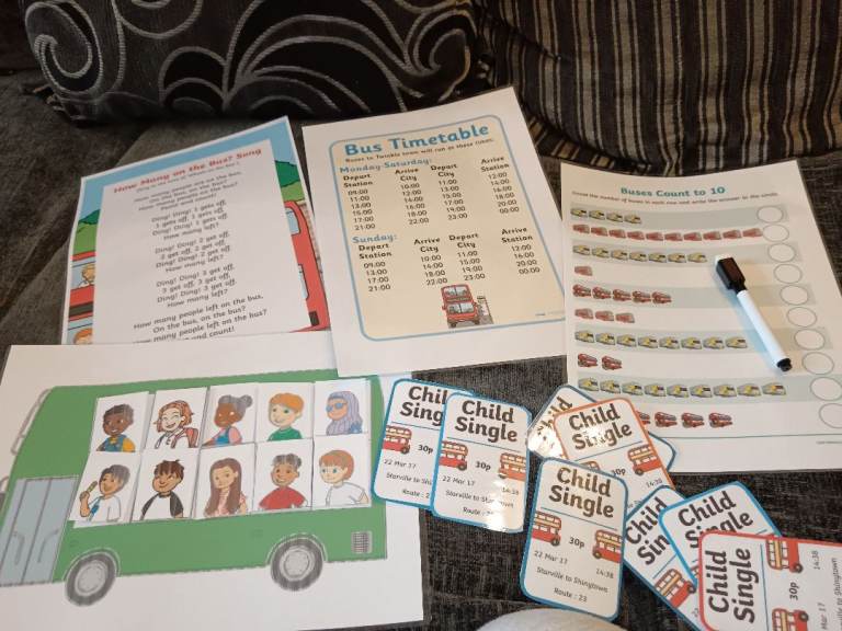 Bus learning laminates 