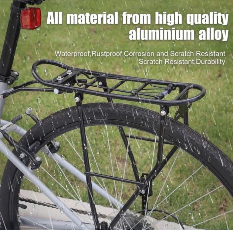 Rear Bike Rack Luggage Alloy Aluminium Bike Cargo Rack