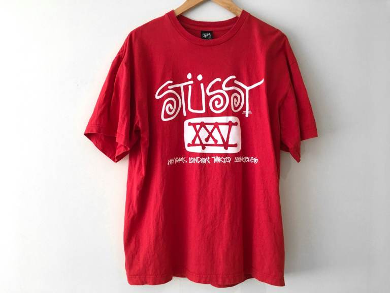 2 x Excellent condition Vintage Streetwear T-shirts Stussy Addict Clothing
