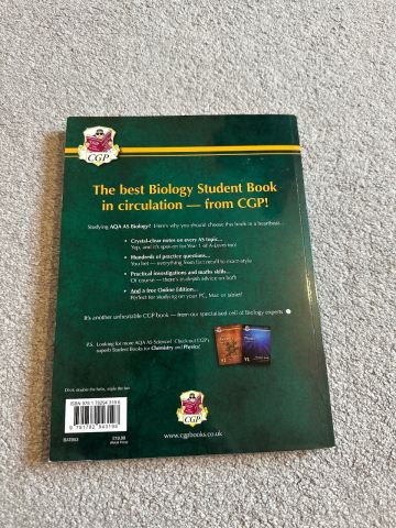 AQA A-Level Year 1 & AS Chemistry and Biology Student Books